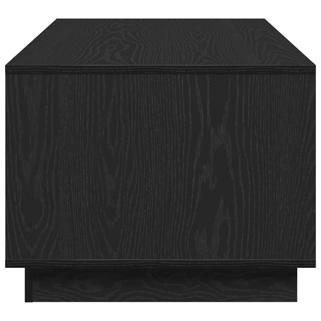 vidaXL Table basse noir aspect chêne 102 x 55 x 43 cm Bois d'ingénierie
