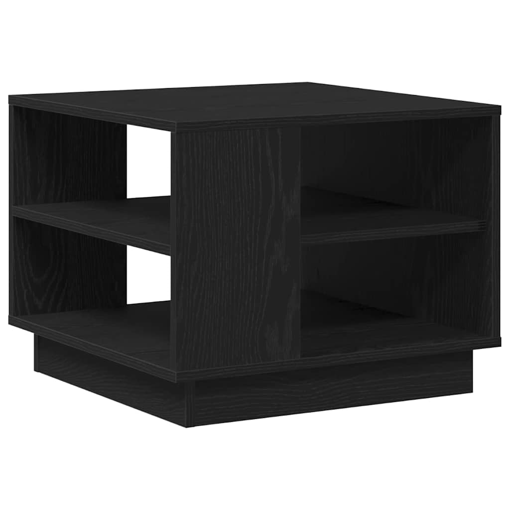 vidaXL Couchtisch Schwarz Eichen-Optik 55 x 55 x 42 cm Holzwerkstoff