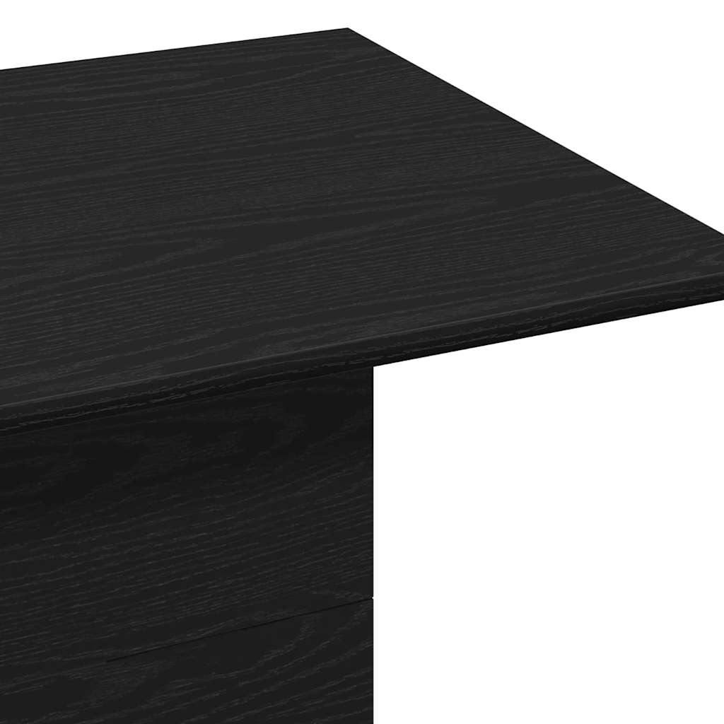 vidaXL Couchtisch Schwarz Eichen-Optik 55,5 x 55,5 x 40 cm