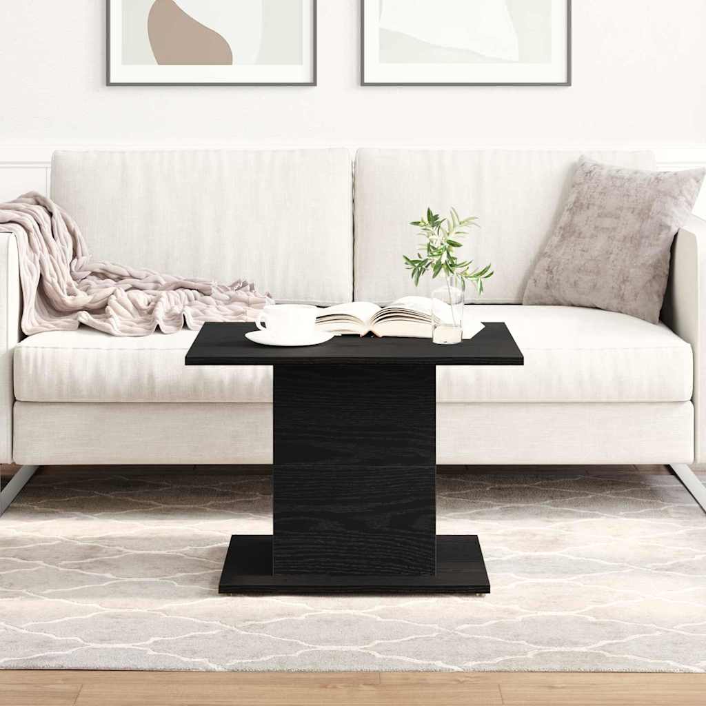 vidaXL Couchtisch Schwarz Eichen-Optik 55,5 x 55,5 x 40 cm