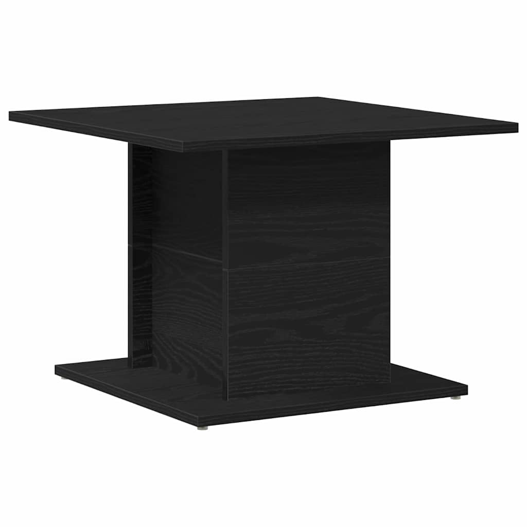 vidaXL Couchtisch Schwarz Eichen-Optik 55,5 x 55,5 x 40 cm
