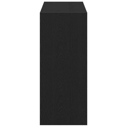 vidaXL Bücherregal 2 pcs Schwarz Eichen-Optik 80 x 30 x 72 cm
