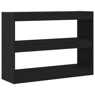 vidaXL Bücherregal Schwarz Eichen-Optik 100 x 30 x 72 cm Holzwerkstoff