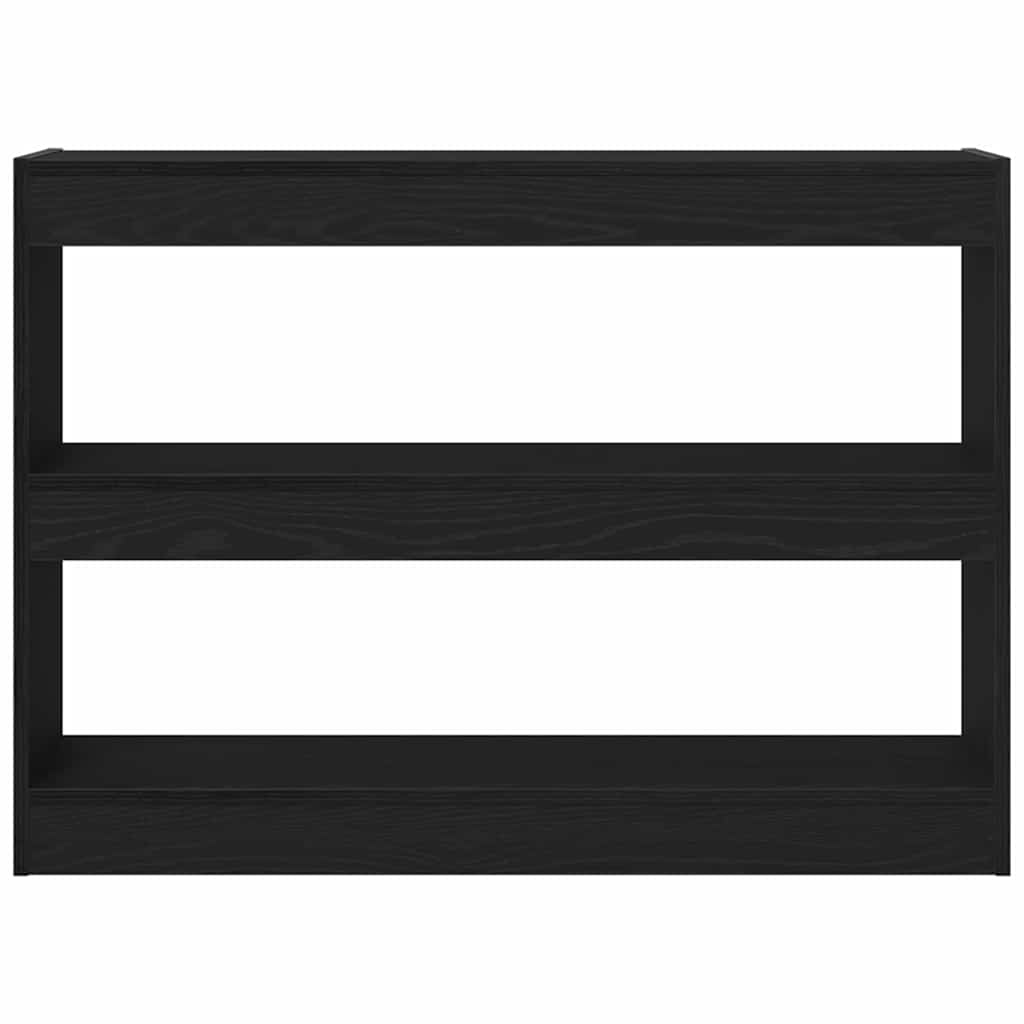 Bücherregal Schwarz Eichen-Optik 100 x 30 x 72 cm Holzwerkstoff