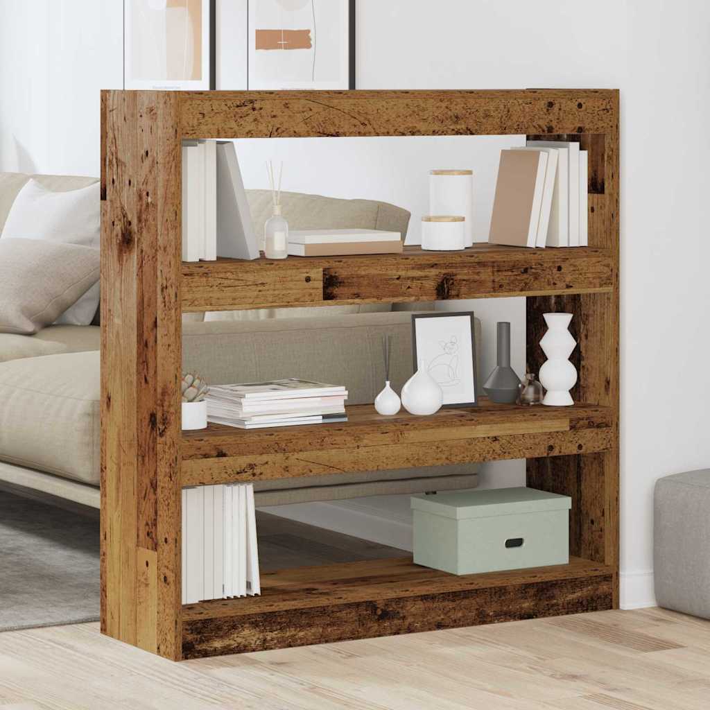 vidaXL Bücherregal Altholz 100 x 30 x 103 cm Holzwerkstoff