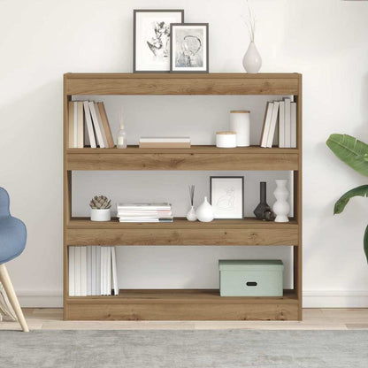 vidaXL Bibliothèque Chêne Artisan 100 x 30 x 103 cm Bois d'ingénierie
