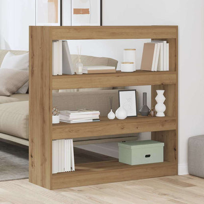 vidaXL Bibliothèque Chêne Artisan 100 x 30 x 103 cm Bois d'ingénierie
