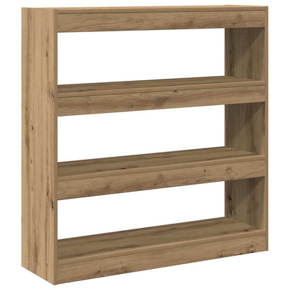 vidaXL Bibliothèque Chêne Artisan 100 x 30 x 103 cm Bois d'ingénierie