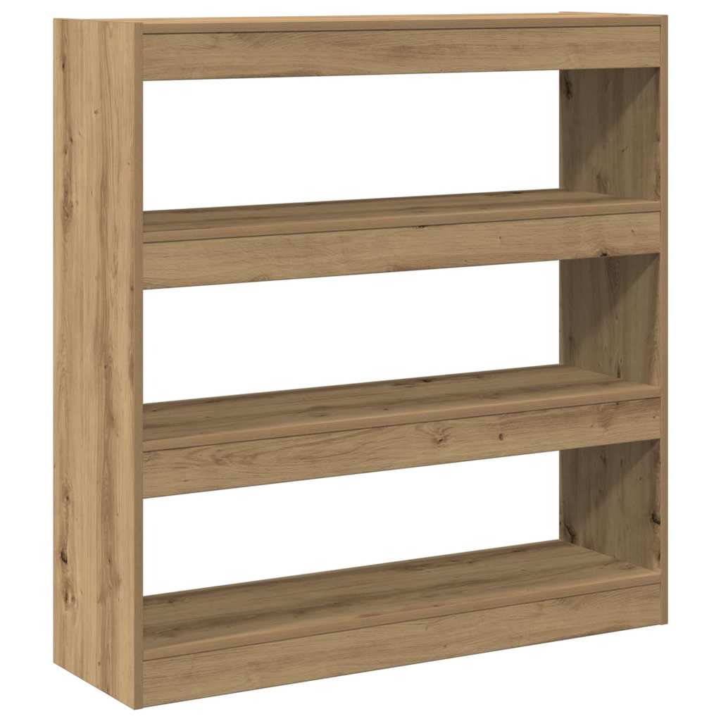 vidaXL Bibliothèque Chêne Artisan 100 x 30 x 103 cm Bois d'ingénierie
