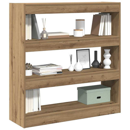 vidaXL Bibliothèque Chêne Artisan 100 x 30 x 103 cm Bois d'ingénierie