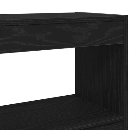 vidaXL Bücherregal Schwarz Eichen-Optik 100 x 30 x 103 cm