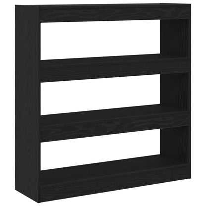 vidaXL Bücherregal Schwarz Eichen-Optik 100 x 30 x 103 cm