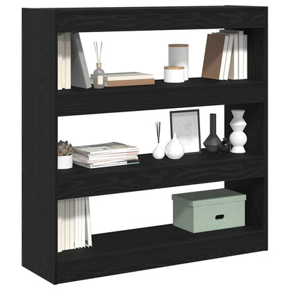 vidaXL Bücherregal Schwarz Eichen-Optik 100 x 30 x 103 cm