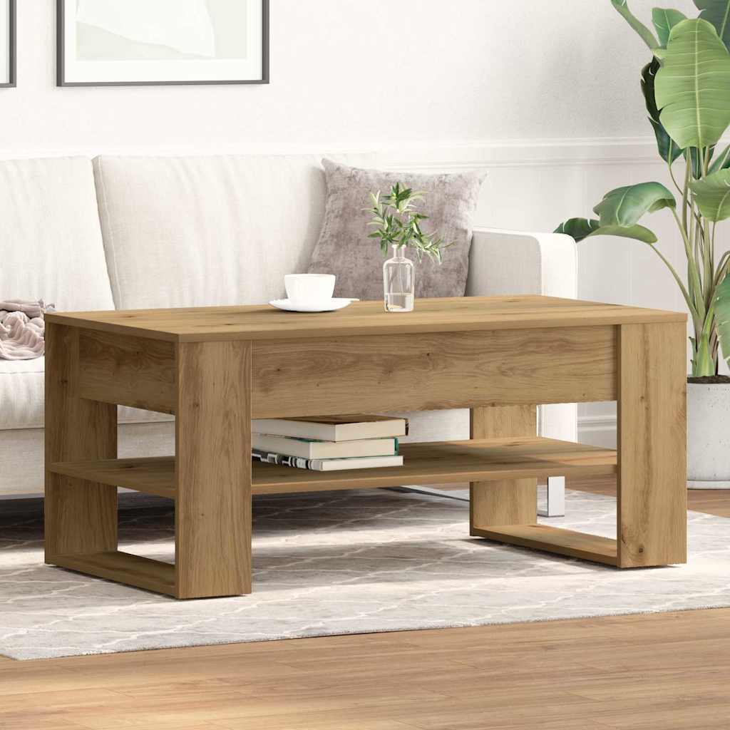 Couchtisch Artisan-Eiche 102 x 55 x 45 cm Holzwerkstoff