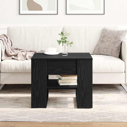 vidaXL Couchtisch Schwarz Eichen-Optik 55,5 x 55 x 45 cm Holzwerkstoff
