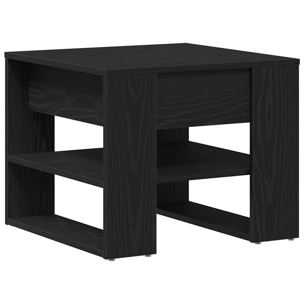 vidaXL Couchtisch Schwarz Eichen-Optik 55,5 x 55 x 45 cm Holzwerkstoff