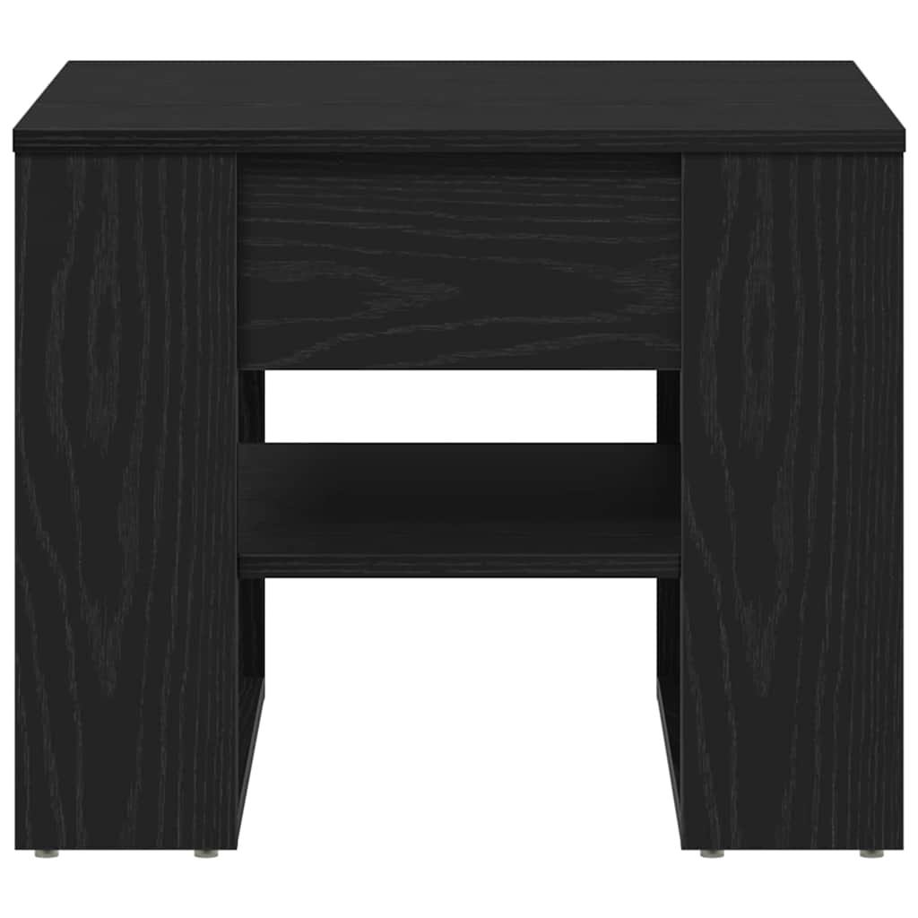 vidaXL Couchtisch Schwarz Eichen-Optik 55,5 x 55 x 45 cm Holzwerkstoff
