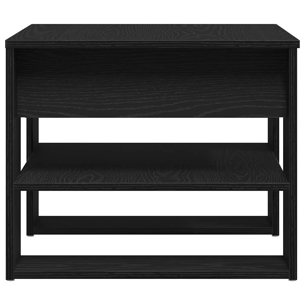vidaXL Couchtisch Schwarz Eichen-Optik 55,5 x 55 x 45 cm Holzwerkstoff