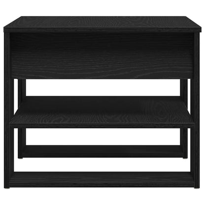 vidaXL Couchtisch Schwarz Eichen-Optik 55,5 x 55 x 45 cm Holzwerkstoff