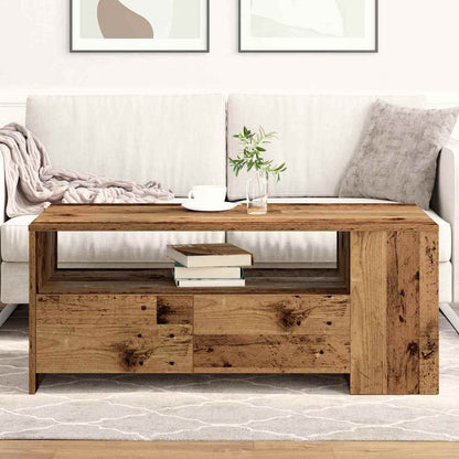 vidaXL Couchtisch Altholz 102 x 55 x 43,5 cm Holzwerkstoff