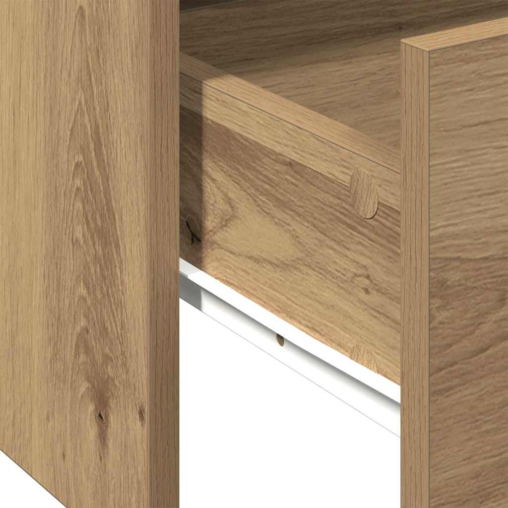 vidaXL Couchtisch Artisan-Eiche 102 x 55 x 43,5 cm Holzwerkstoff