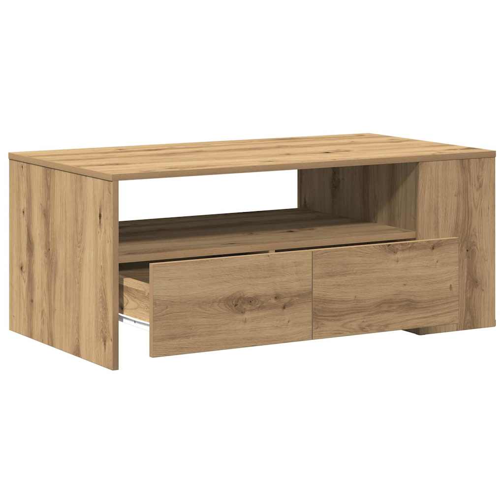 vidaXL Couchtisch Artisan-Eiche 102 x 55 x 43,5 cm Holzwerkstoff