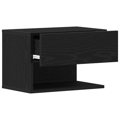 vidaXL Nachttisch Schwarz Eichen-Optik 46 x 30 x 30 cm Holzwerkstoff