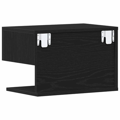 vidaXL Nachttisch Schwarz Eichen-Optik 46 x 30 x 30 cm Holzwerkstoff