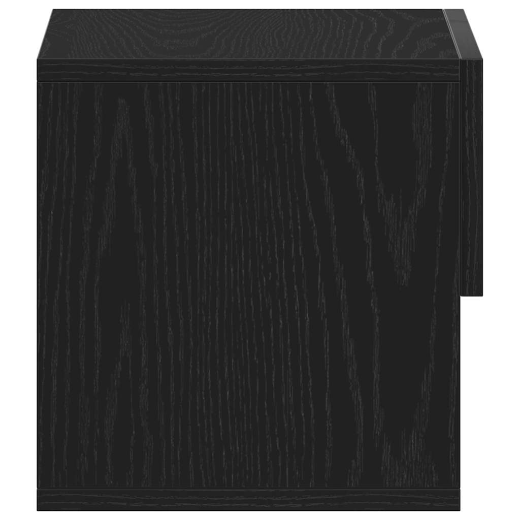 vidaXL Nachttisch Schwarz Eichen-Optik 46 x 30 x 30 cm Holzwerkstoff