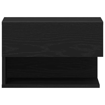 vidaXL Nachttisch 2 pcs Schwarz Eichen-Optik 46 x 30 x 30 cm