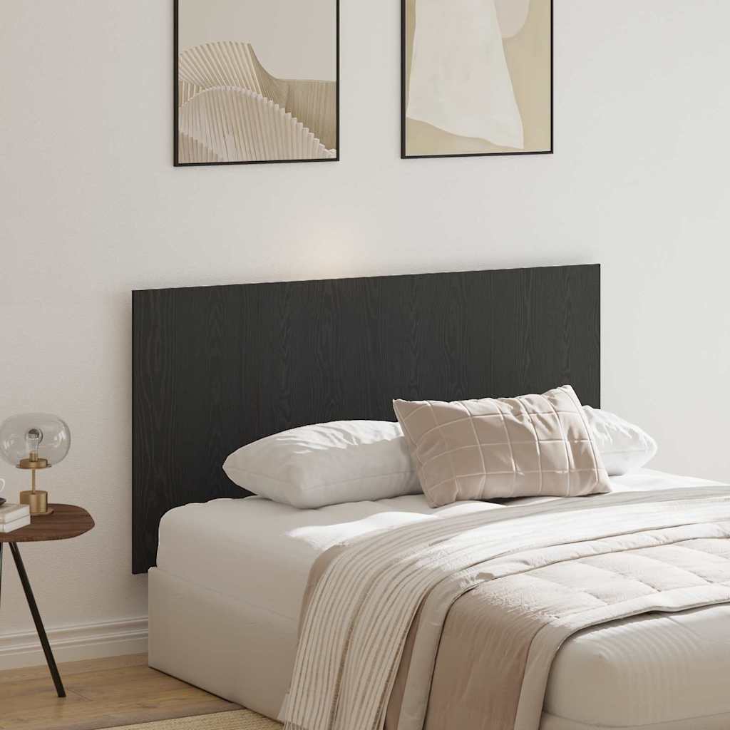 vidaXL Bettkopfteil Schwarz Eichen-Optik 160 x 1,5 x 80,5 cm