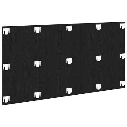 vidaXL Bettkopfteil Schwarz Eichen-Optik 160 x 1,5 x 80,5 cm