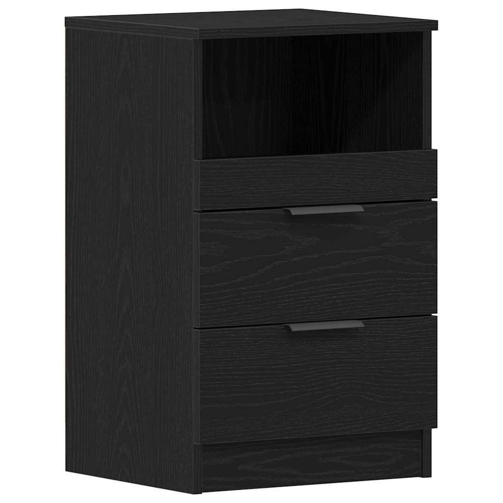 vidaXL Nachttisch Schwarz Eichen-Optik 40 x 35 x 65 cm Holzwerkstoff