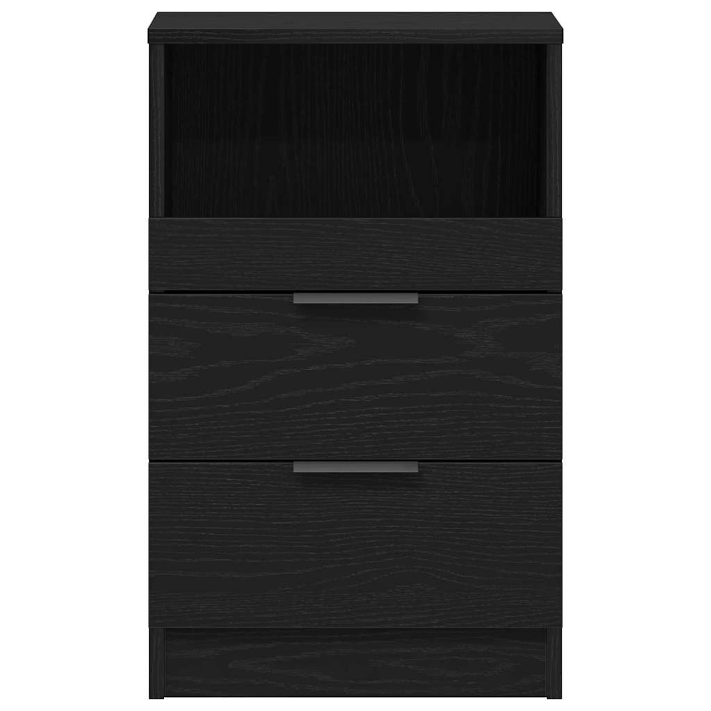 vidaXL Nachttisch Schwarz Eichen-Optik 40 x 35 x 65 cm Holzwerkstoff