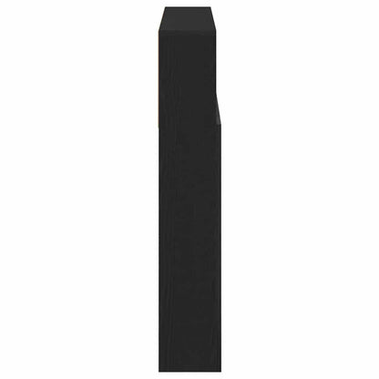 vidaXL Kopfteil Schrank Schwarz Eichen-Optik 160 x 19 x 103,5 cm