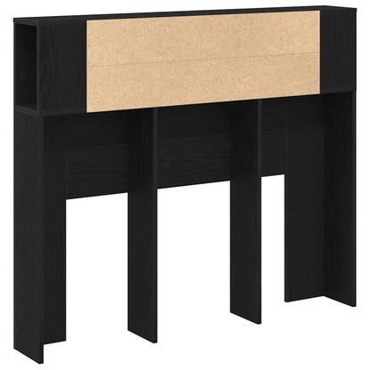 vidaXL Kopfteil Schrank Schwarz Eichen-Optik 120 x 18.5 x 102.5 cm