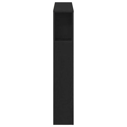 vidaXL Kopfteil Schrank Schwarz Eichen-Optik 200 x 18,5 x 102,5 cm