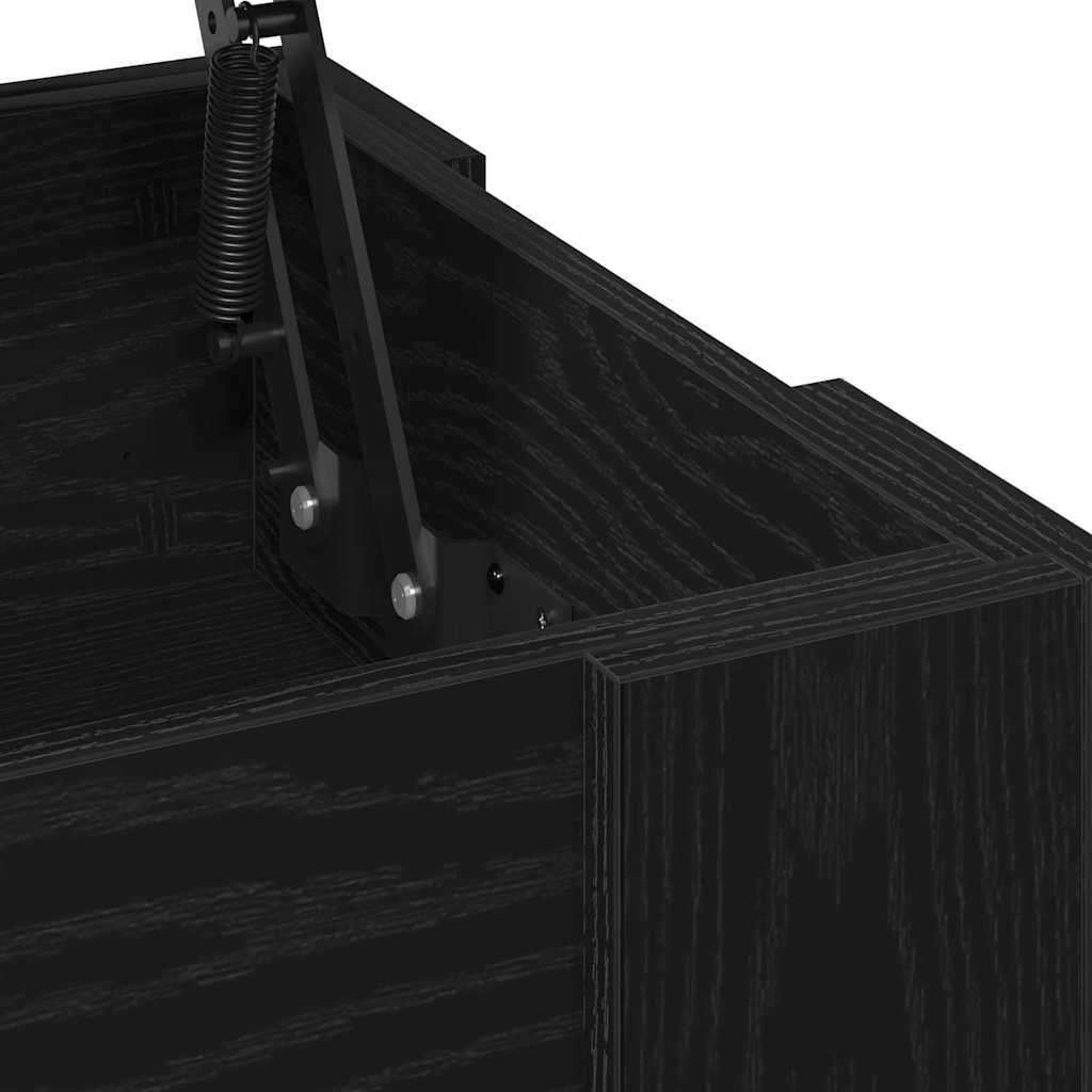 vidaXL Couchtisch Schwarz Eichen-Optik 79 x 49 x 41 cm Holzwerkstoff