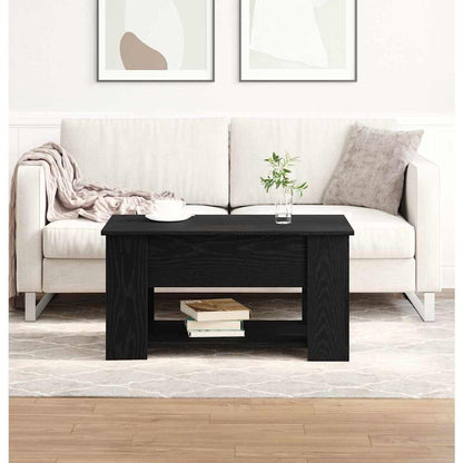 vidaXL Couchtisch Schwarz Eichen-Optik 79 x 49 x 41 cm Holzwerkstoff