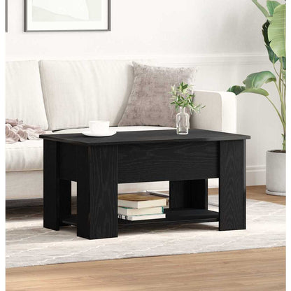 vidaXL Couchtisch Schwarz Eichen-Optik 79 x 49 x 41 cm Holzwerkstoff