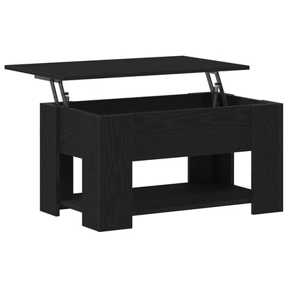 vidaXL Couchtisch Schwarz Eichen-Optik 79 x 49 x 41 cm Holzwerkstoff