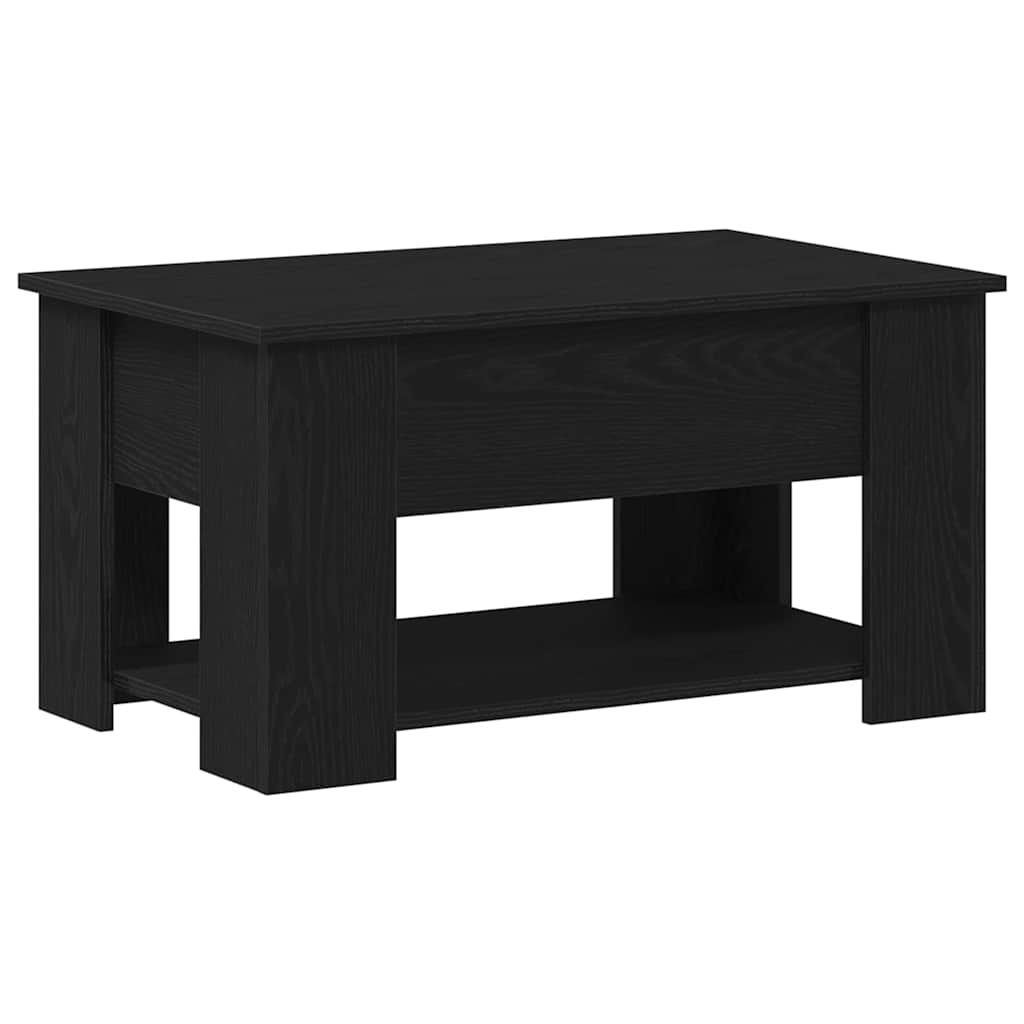 vidaXL Couchtisch Schwarz Eichen-Optik 79 x 49 x 41 cm Holzwerkstoff