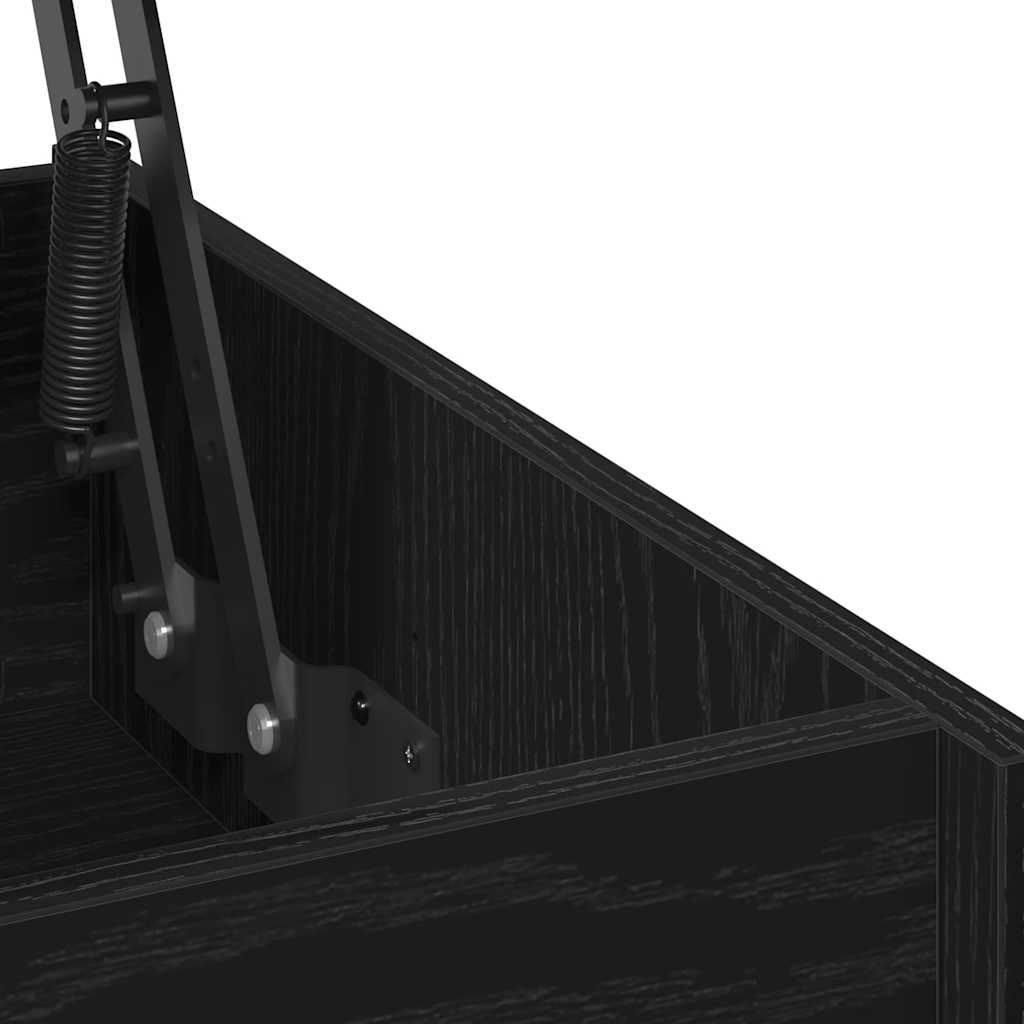 vidaXL Couchtisch Schwarz Eichen-Optik 80 x 50,5 x 41,5 cm