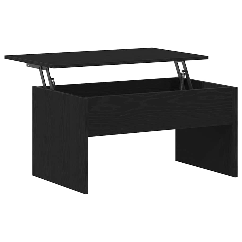 vidaXL Couchtisch Schwarz Eichen-Optik 80 x 50,5 x 41,5 cm