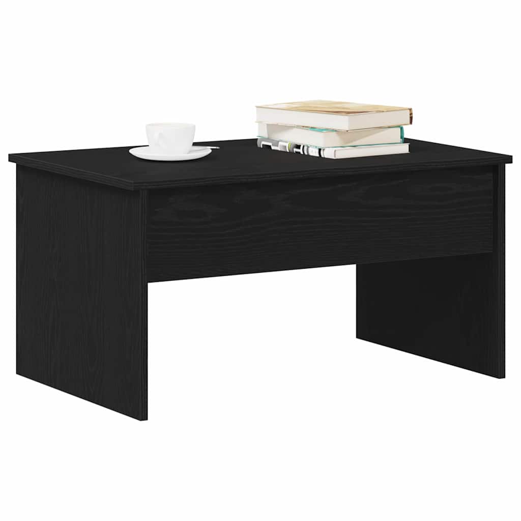 vidaXL Couchtisch Schwarz Eichen-Optik 80 x 50,5 x 41,5 cm