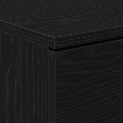 vidaXL Nachttisch 2 pcs Schwarz Eichen-Optik 40 x 65 x 65 cm