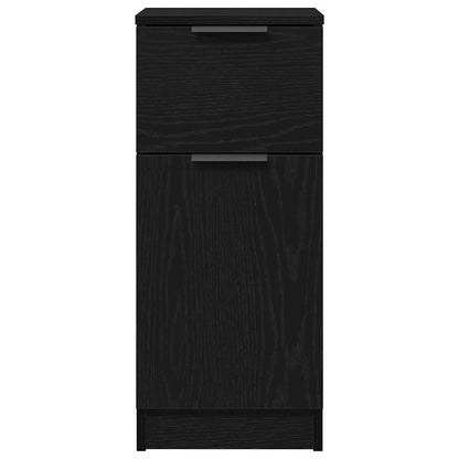 Sideboard Schwarz Eichen-Optik 30 x 30 x 70 cm Holzwerkstoff