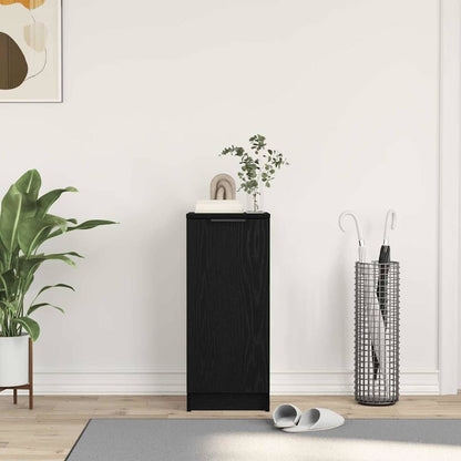 Schuhschrank mit Regal Schwarz Eichen-Optik 29,5 x 35 x 70 cm