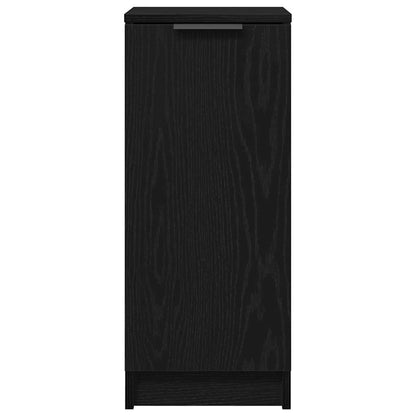 Schuhschrank mit Regal Schwarz Eichen-Optik 29,5 x 35 x 70 cm