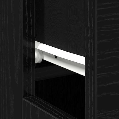 Schreibtisch mit Speicher Schwarz Eichen-Optik 100 x 50 x 75 cm